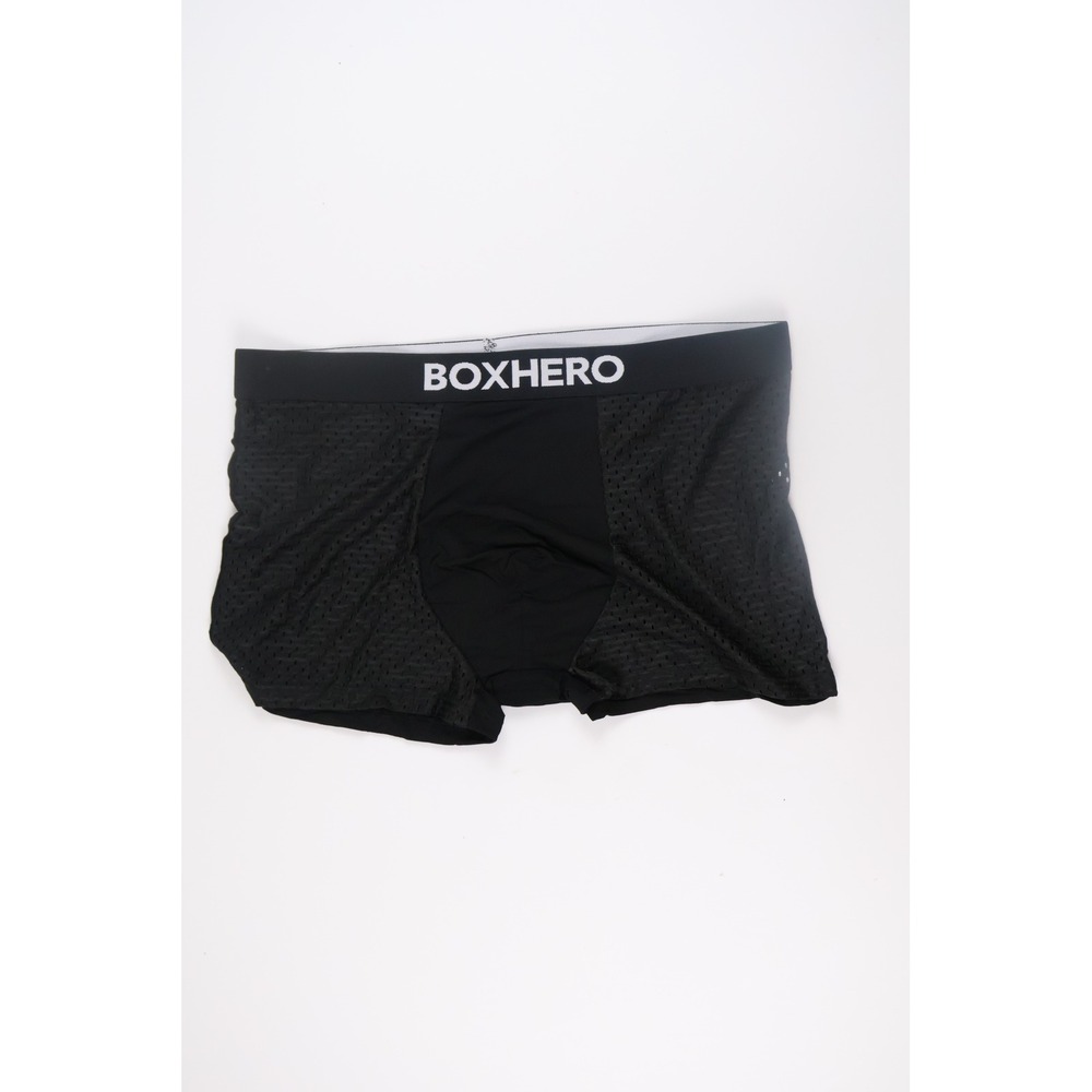 Boxhero Mens Underwear Mesh Performance Boxer Briefs Black L Excellent